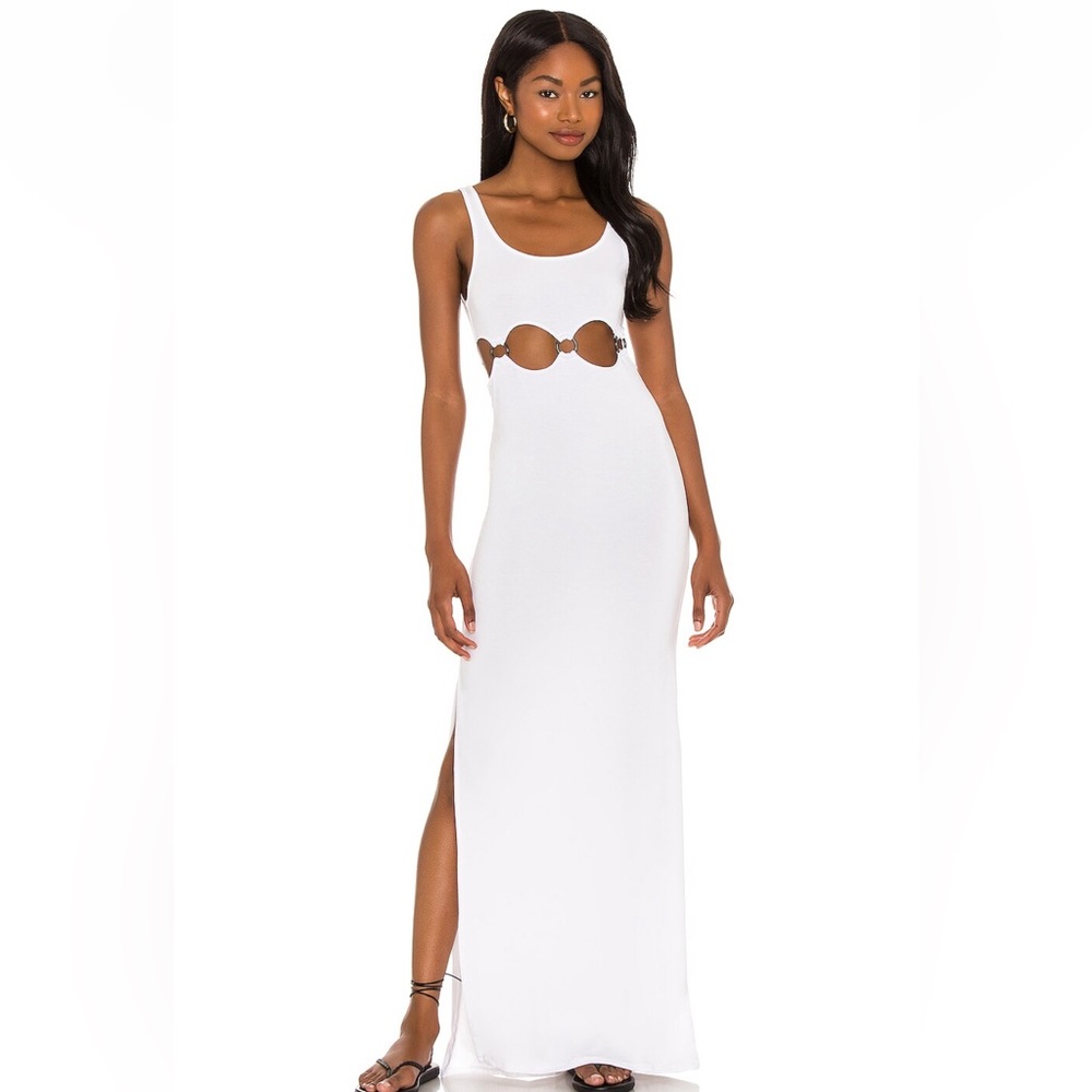 Indah White Maxi Dress